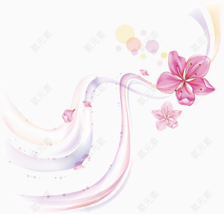 樱花花瓣元素