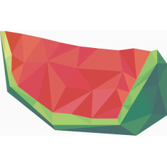 矢量创意抽象水果西瓜