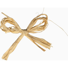 棕色蝴蝶结枯草