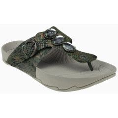 个性蛇纹人字拖