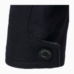 羊毛材质男士立领羊毛大衣