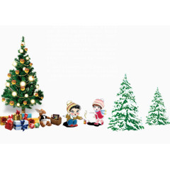 圣诞节绿色素材