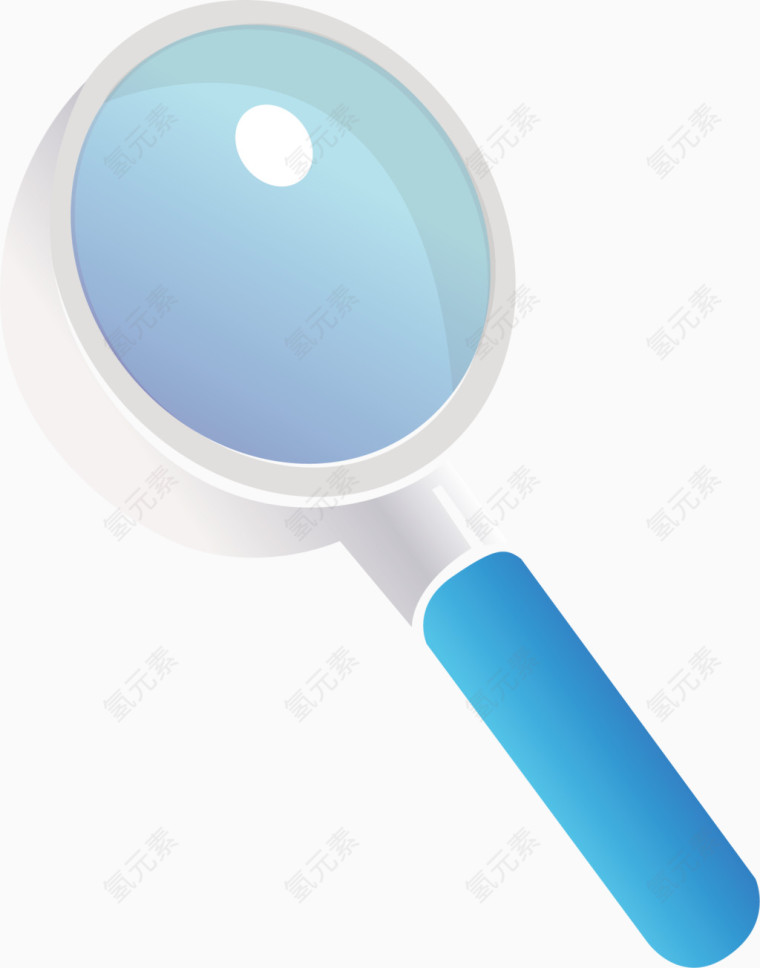 放大镜png矢量素材