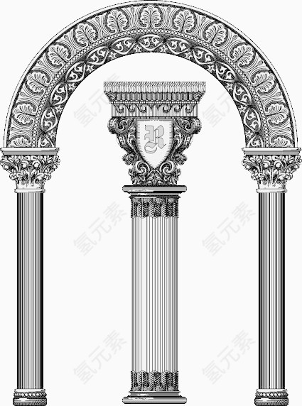 有质感的花纹设计元素