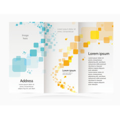 三折页设计矢量素材