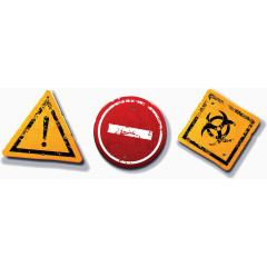 矢量复古道路公共牌子