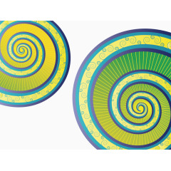 霓虹创意圆形图案