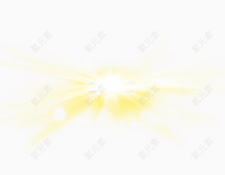 黄色光源爆炸效果免费素材