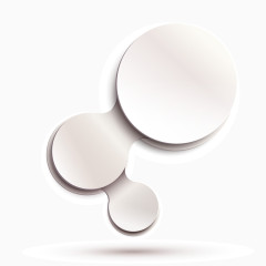 简洁链接圆背景矢量素材