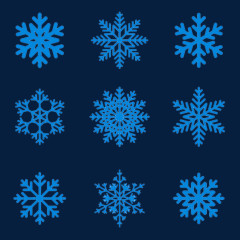 各种形状雪花