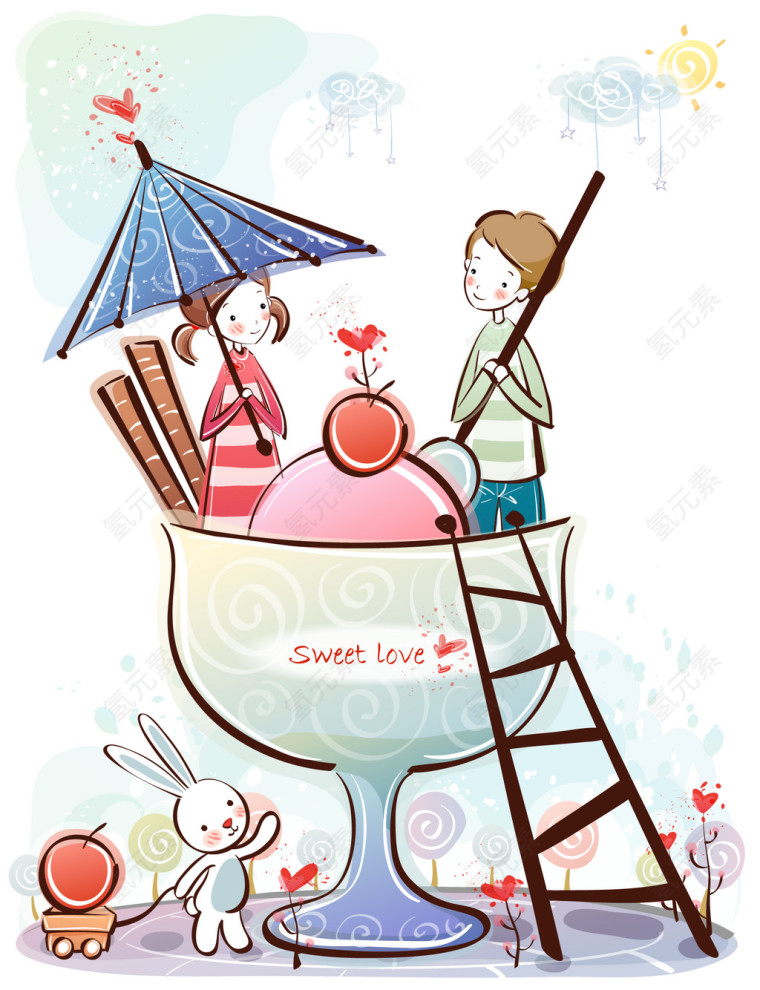 碗沿儿上的情侣