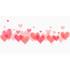 粉色爱心漂浮背景素材