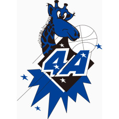 篮球俱乐部标志设计矢量