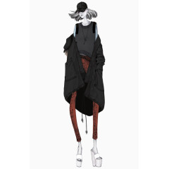 高端女装设计插画稿