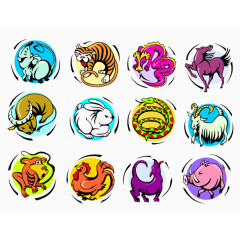 中国十二生肖PNG图标