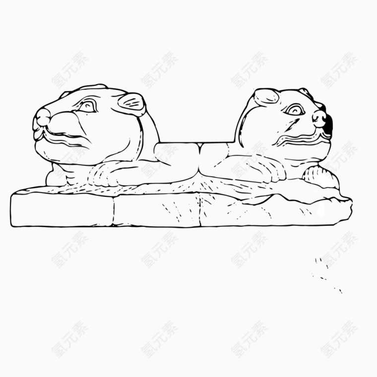 手绘老虎