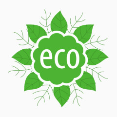 绽开叶子环保矢量图EPS