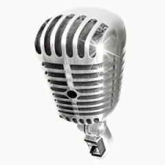 金属麦克风光效