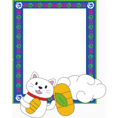 简单矢量日式边框