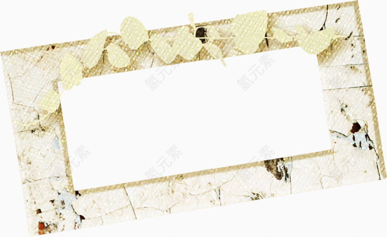 棕色枝叶装饰相框