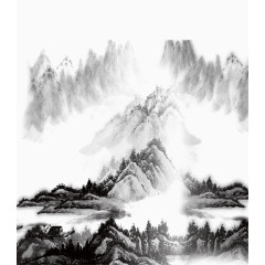 山水画素材