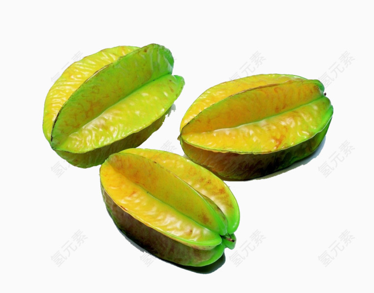 三个杨桃免扣素材