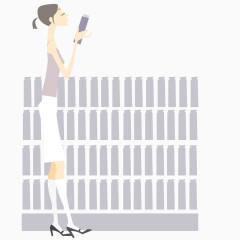 矢量场景人物女孩