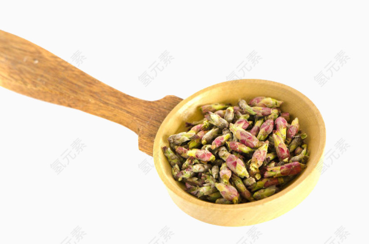 黄色茶勺春茶