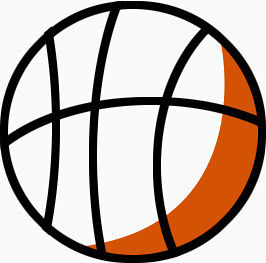 画篮球