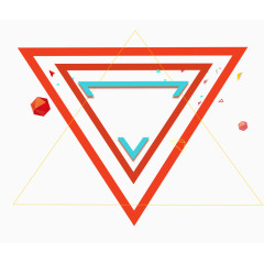 抽象几何三角创意