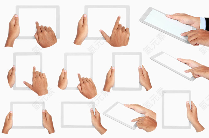 被手机绑架的双手