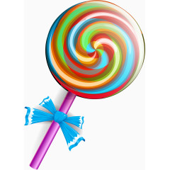 矢量手绘彩色棒棒糖