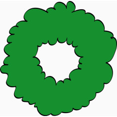 绿色圆环矢量图