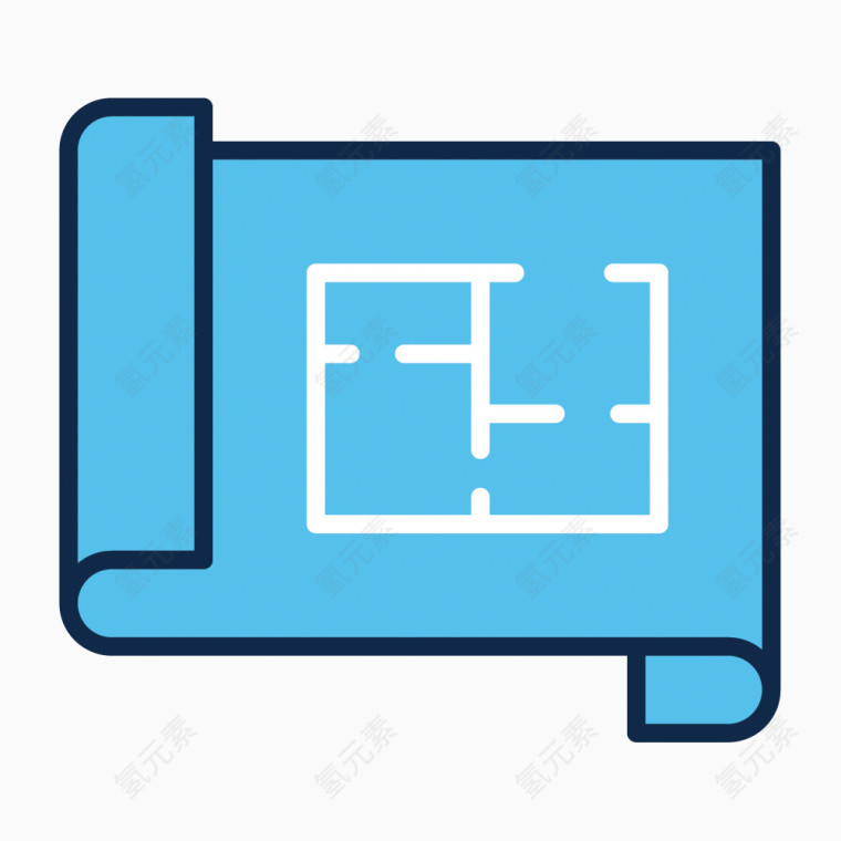 矢量建筑手稿素材