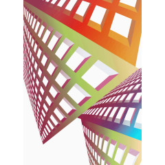 矢量炫彩几何多边形