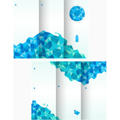 矢量创意画册图案设计素材