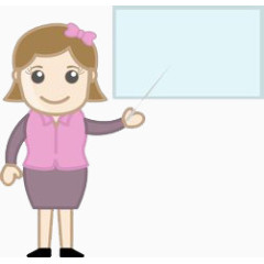 卡通老师教学图案