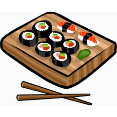 手绘日式料理