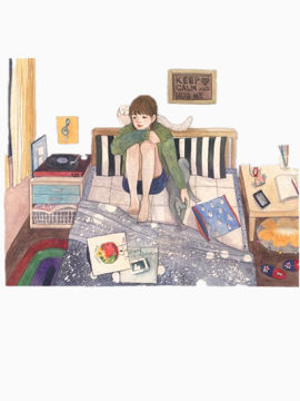 宅在家里的女孩