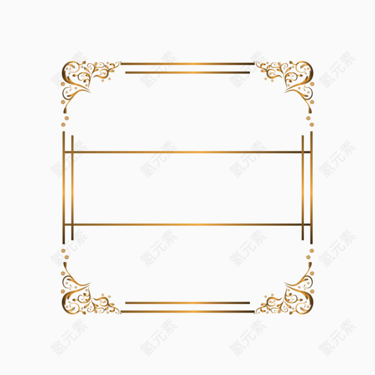 金色欧式花纹