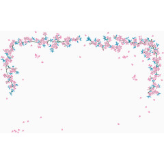 矢量手绘花藤边框