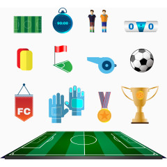 绿茵赛场足球比赛