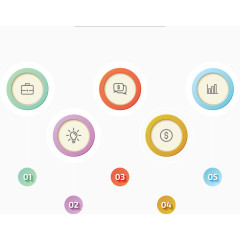 矢量商务数字分类元素