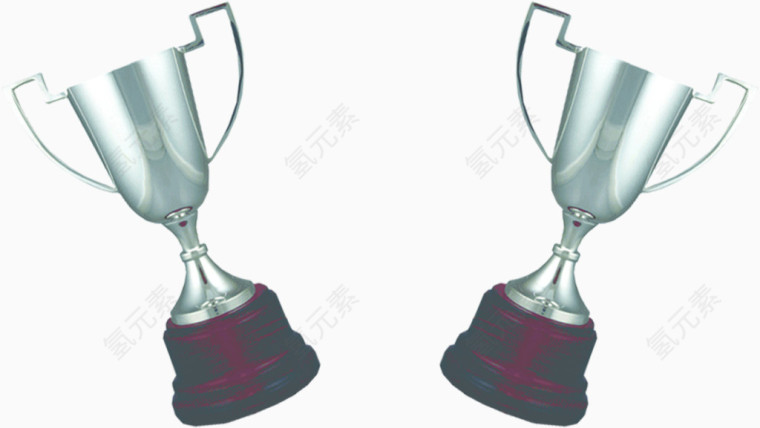 银色奖杯素材