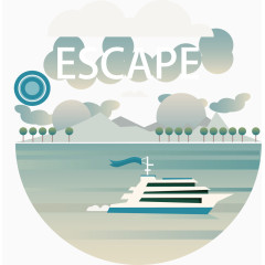 UI风景免抠素材3