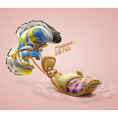 鞋子 变形 香蕉 趣味 背景