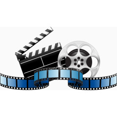 拍电影胶卷元素矢量