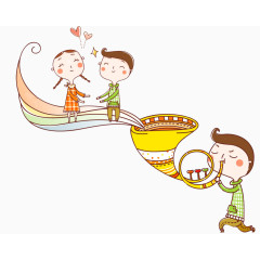 卡通风格可爱儿童