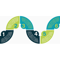 矢量创意流程图