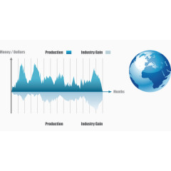 蓝色PPT矢量素材